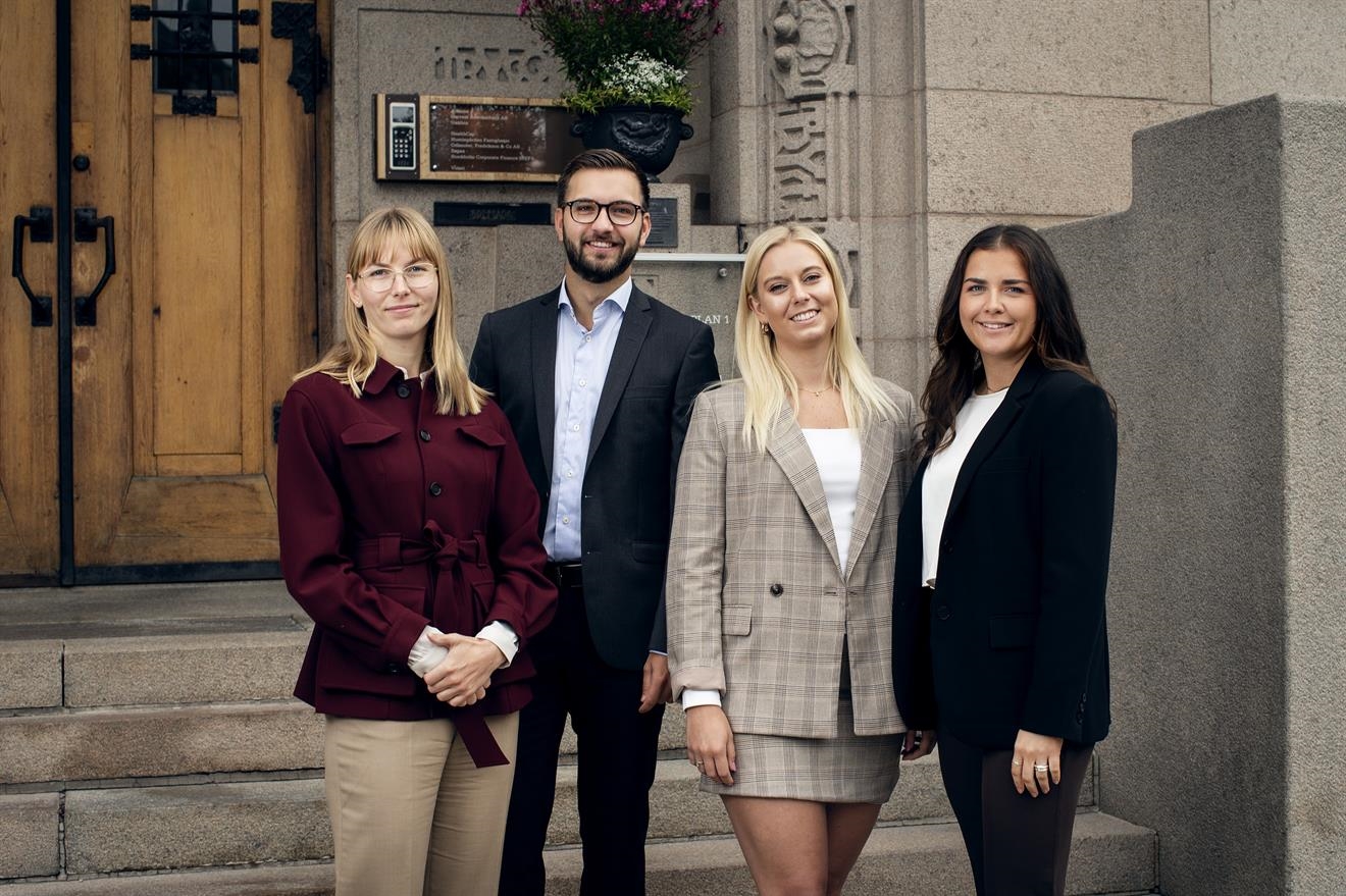 Johanna Udesen, Daniel Paldeak, Johanna Herstedt och Felicia Borg.